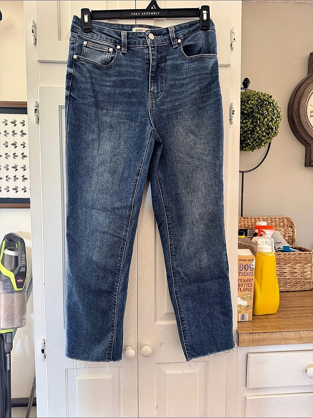 Free Assembly Straight Leg Jeans in Blue Waist 8/29